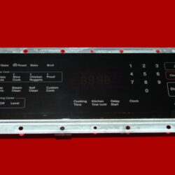 Samsung Oven Switch Membrane and Control Board - Part # DE92-03045F | DG34-00020A (overlay good - Black)