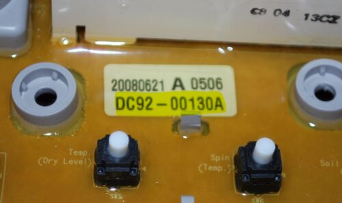 Part # DC92-00130A, DC92-00125A Samsung Front Load Washer Electronic Control Board (used)