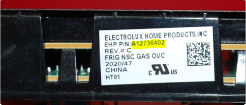 Part # A12736402 - Frigidaire Oven Electronic Control Board (used, overlay very good - Black)
