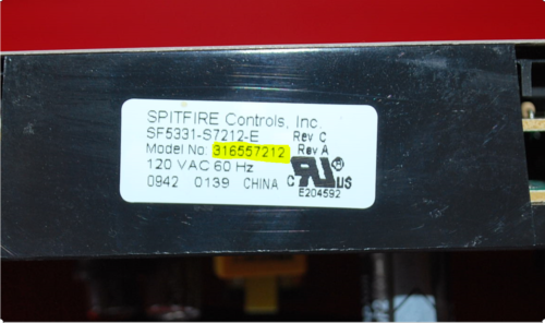Part # 316557212 - Kenmore Oven Electronic Control Board (used, overlay fair - White)