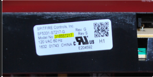Part # 316557217 - Frigidaire Oven Electronic Control Board (used, overlay very good - Black)