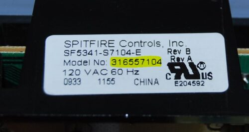 Part # 316557104 Frigidaire Oven Electronic Control Board (used, overlay good - White)