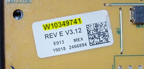 Part # WPW10424890 | W10349741 | Whirlpool Gas Oven Control Board (overlay fair - Dark Gray)