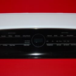 Part # W11106748 Whirlpool Washer Control Panel (used, condition fair - Black)