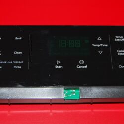 Part # W10806890 Whirlpool Oven Electronic Control Board (used, overlay fair - Black)