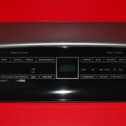 Part # W11130341 Whirlpool Washer Control Panel (used, condition good - Black)