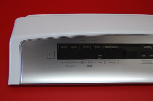 Part # W11130237 Whirlpool Washer Control Panel (used, condition good - Silver)