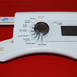 Part # WH41X25516, WH12X27291 GE Front Load Washer Control Panel And User Interface Board (used, condition fair - White)