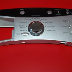 Part # WH42X10770, WH12X10468 GE Front Load Washer Control Panel And User Interface Board (used, condition fair - Gray)