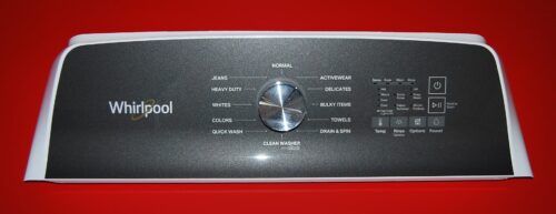 Part # W11391560 Whirlpool Washer Control Panel (used condition very good - Dark Gray)