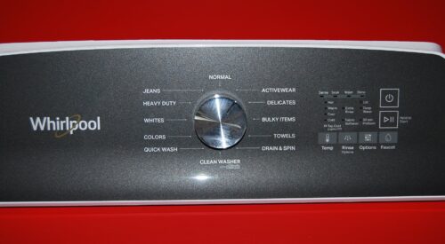 Part # W11391560 Whirlpool Washer Control Panel (used condition very good - Dark Gray)