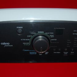 Part # W10562307, W10568310 Whirlpool Washer Control Panel And Board (used, condition fair - Black