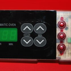 Part # WB27K5128 - GE Oven Electronic Control Board (used, overlay very good - Black)