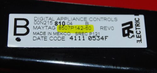 Part # 8507P142-60, 5701M760-60   Maytag Oven Electronic Control Board (used, overlay good - Black)