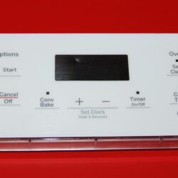 Part # 164D8450G148, WB27X24685 GE Oven Electronic Control Board (used, overlay fair - White)