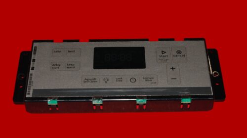 Maytag Gas Oven Control Board W10477076 | WPW10655865 | OEM Used Tested (overlay good - Silver)
