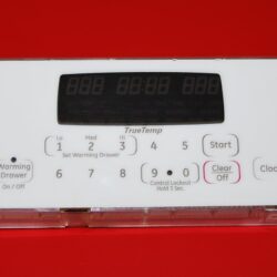 Part # WB27T11351 | 164D8496G003 - $79 GE Oven Control Board (used, overlay poor - Bisque)