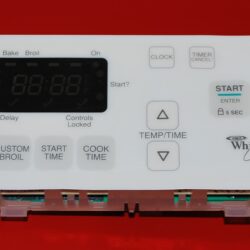 Part # 9759778, 6610438 Whirlpool Oven Electronic Control Board (used, overlay fair - White)