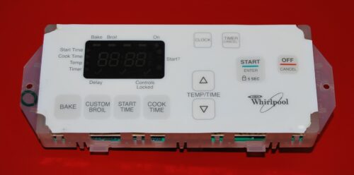 Part # 9759778, 6610438 Whirlpool Oven Electronic Control Board (used, overlay fair - White)