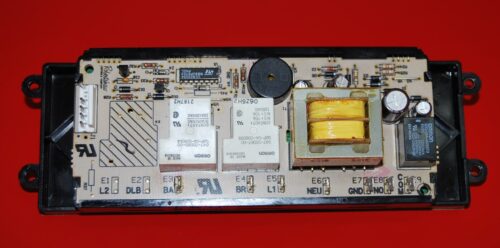 Part # 191D1001P012, WB27K5140 GE Oven Electronic Control Board (used, overlay fair - Yellow)