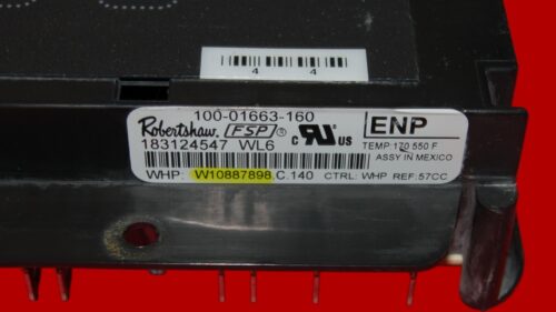 Whirlpool Oven Control Board W10887898 | W11122560 | OEM Used Tested (overlay good - Dark Gray)