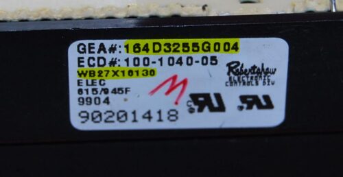 Part # 164D3255G004, WB27X10130 GE Oven Electronic Control Board (used)