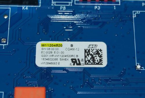 Part # W11204520 Whirlpool Oven Electronic Control Board (used, overlay good - White)