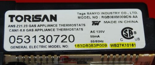 Part # 183D8083P009, WB27K10181 GE Gas Oven Electronic Control Board (used)