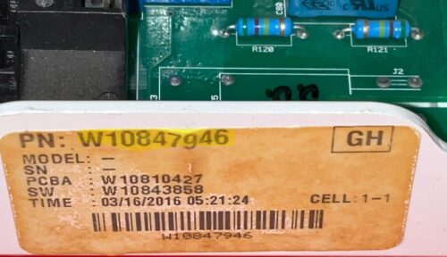 Part # W11537223 | W10847946 Whirlpool Dryer Control Board