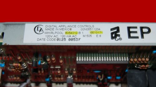 Whirlpool Oven Control Board- 8054010 | 6610171 (overlay fair - Yellow)