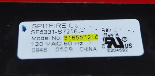 Part # 316557216   Frigidaire Oven Electronic Control Board (used, overlay fair - White)