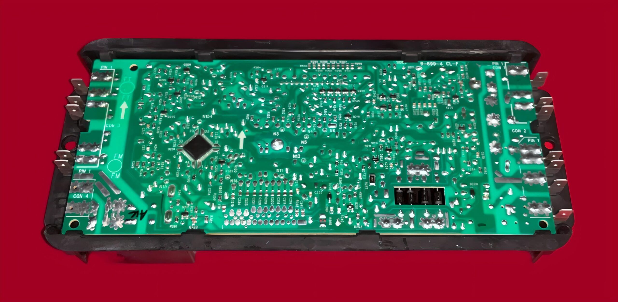 thumbnail image 2 of Whirlpool Range Control Board W10841330 With Black Overlay – Like New, Tested 2 of 6