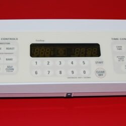 Part # WB36T10556, WB27T10399, 164D4779P002 GE Oven Control Panel And Board (used, overlay very good - Yellow/White)