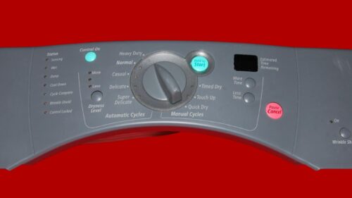 Whirlpool Dryer Control Panel And Control Board - 3980188 | 3980189 (condition fair - Dark Gray)