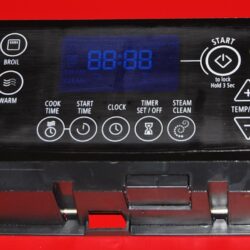 Part # W10273385 - Whirlpool Oven Electronic Control board (used overlay, Fair - Black)