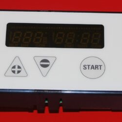 Part #164D3261G013 - GE Oven Electronic Control Board (used overlay, Fair - Bisque)