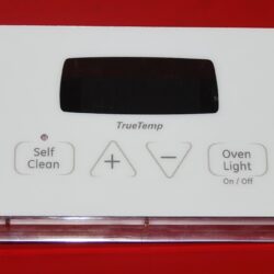 Part # WB27T11273, 164D8450G015 - GE Oven Electronic Control Board (used overlay, fair- Bisque)