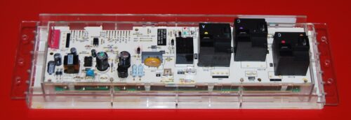 Part # WB27T11273, 164D8450G015 - GE Oven Electronic Control Board (used overlay, fair- Bisque)