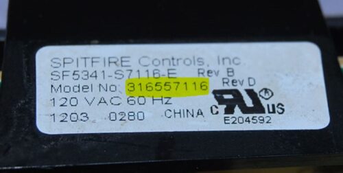 Part # 316557116 Frigidaire Oven Electronic Control Board (used, overlay fair - White)