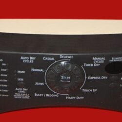Part # 8558758 | 8559430 Kenmore Dryer Control Panel And User Interface Board (condition fair - Bisquit)