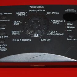 Part # 8182249 , 8182255 Kenmore Front Load Washer Control Panel And User Interface Board (used, Condition Fair - Bisque/Black)