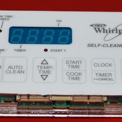 Part # 8522509, 6610321 - Whirlpool Oven Electronic Control Board (used overlay, poor - White)