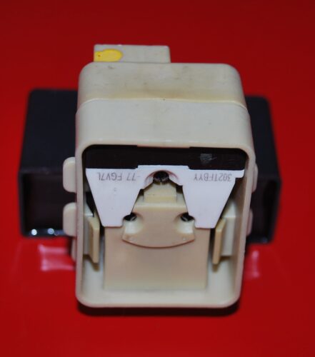 Part # 241707711 , 5SP14N302TFP - Frigidaire Refrigerator Start Relay and Capacitor (used)