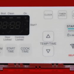 Part # 9761113, 6610450 - Whirlpool Oven Electronic Control Board (used overlay, poor - Yellow)