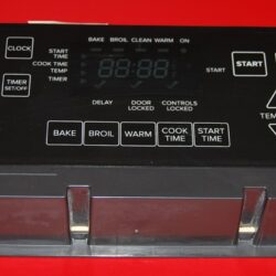 Part #W10833989 - Amana Oven Electronic Control Board (used overlay, Fair - Black)