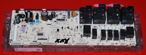 Part # 164D8496G069, WB27T11493 - GE Oven Electronic Control Board (used overlay, Good - Dark Gray)