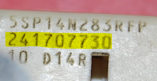Part # 241707730 - Frigidaire Refrigerator Start Relay and Capacitor (used)