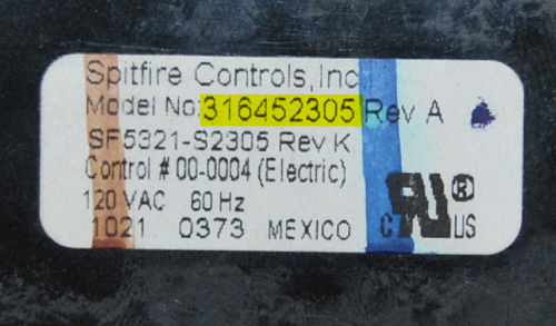 Part # 316452305 - Frigidaire Oven Electronic Control Board (used overlay, good - Black)