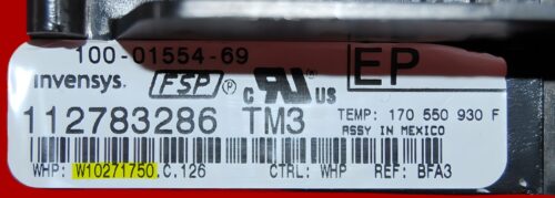 Part # W10876180 | W10271750 | Whirlpool Oven Control Board (overlay fair - Black)