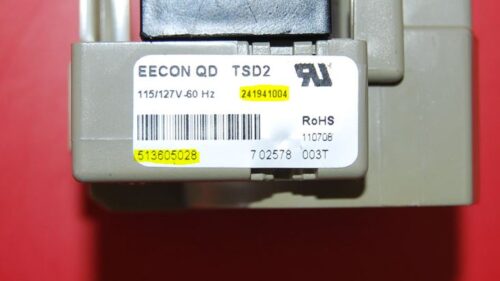 Part # 513605028, 241941004 Frigidaire Refrigerator Start Relay and Capacitor (used)
